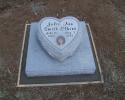 Choose from many types and colors of flat markers, from the simple, to something like this heart shaped marker mounted on a flat base.